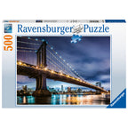PUZZLE NEW YORK, 500 PIESE - RAVENSBURGER (RVSPA16589) - Libelula Vesela - Jucarii