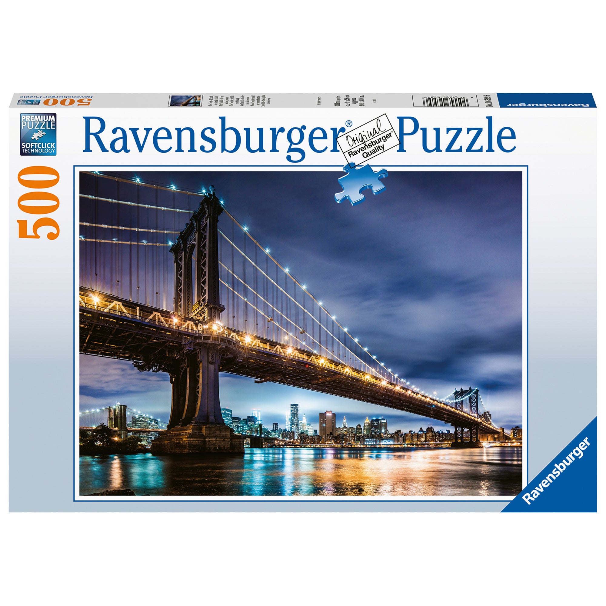 PUZZLE NEW YORK, 500 PIESE - RAVENSBURGER (RVSPA16589) - Libelula Vesela - Jucarii