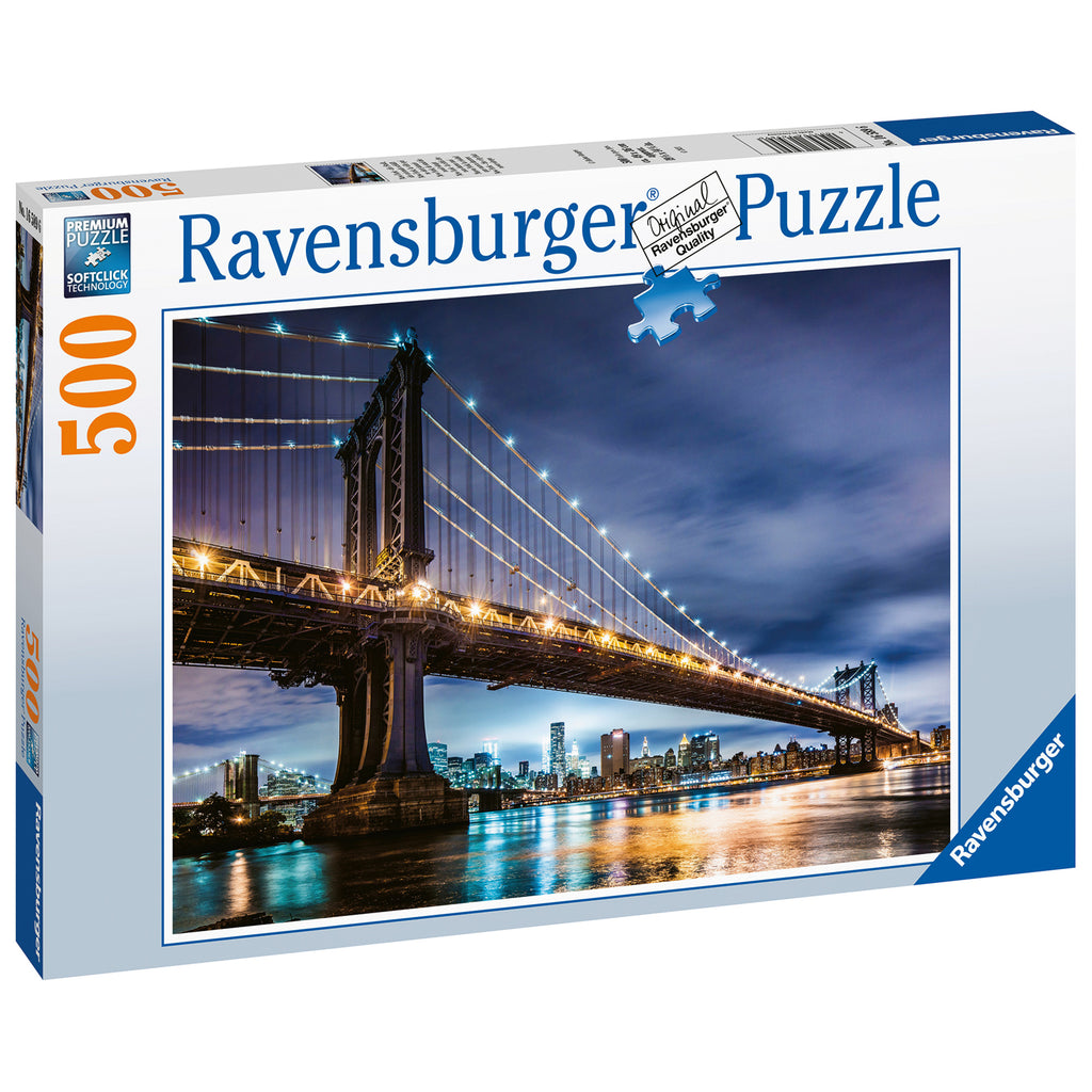 PUZZLE NEW YORK, 500 PIESE - RAVENSBURGER (RVSPA16589) - Libelula Vesela - Jucarii