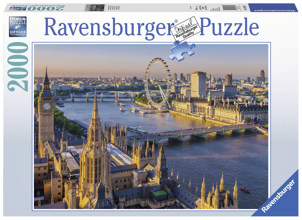 PUZZLE LONDRA, 2000 PIESE - RAVENSBURGER (RVSPA16627) - Libelula Vesela - Jucarii