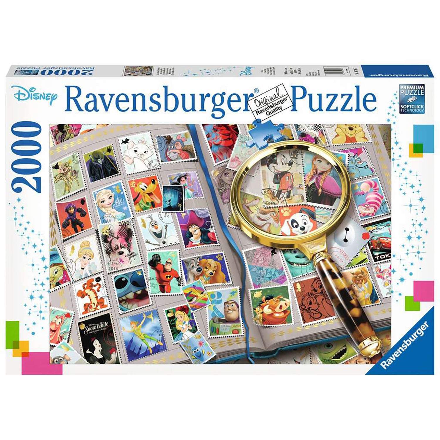 PUZZLE TIMBRE DISNEY, 2000 PIESE - RAVENSBURGER (RVSPA16706) - Libelula Vesela - Jucarii