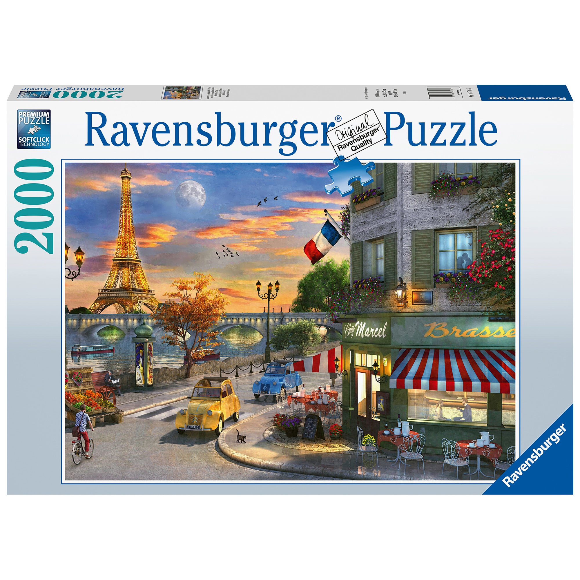 PUZZLE APUS IN PARIS, 2000 PIESE - RAVENSBURGER (RVSPA16716) - Libelula Vesela - Jucarii