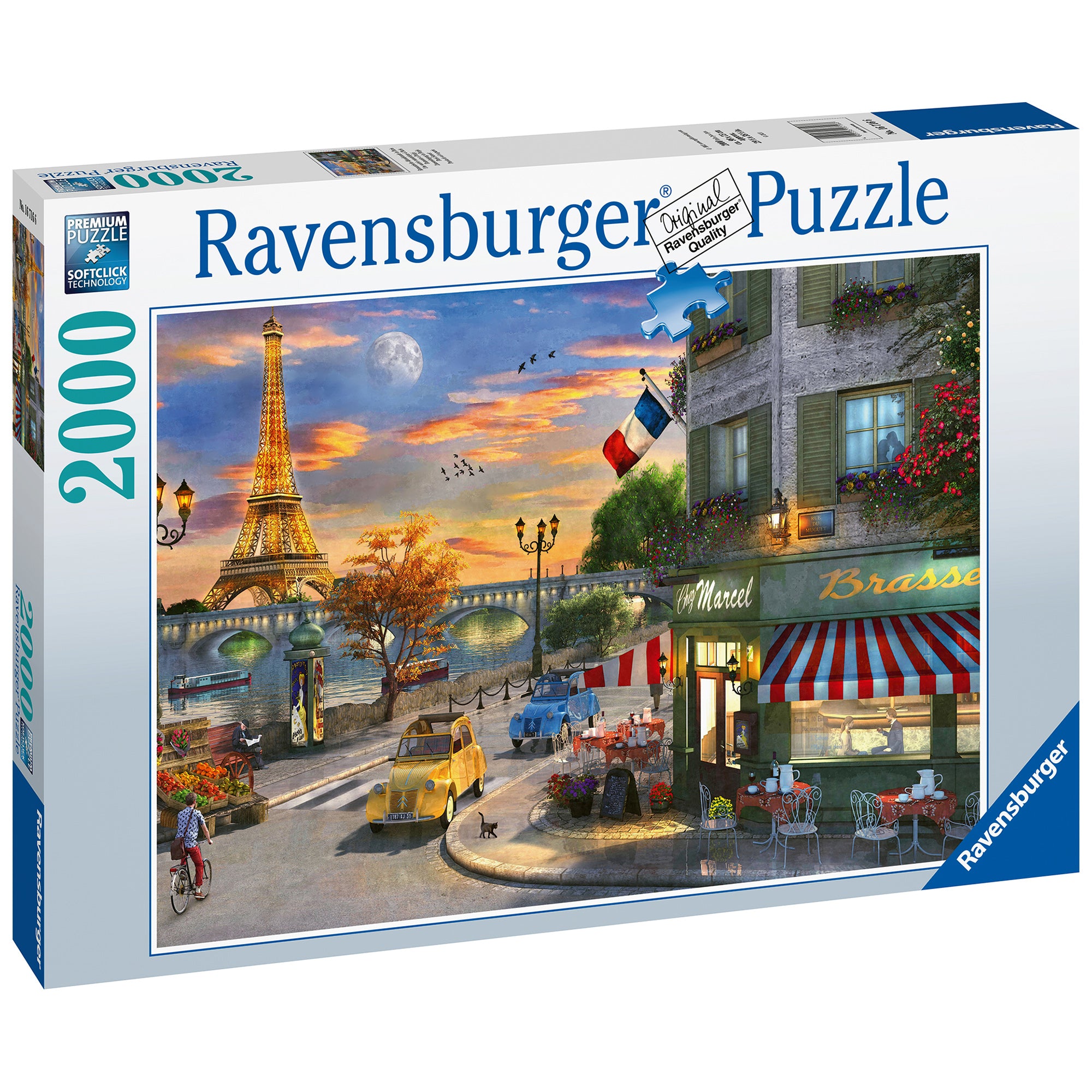 PUZZLE APUS IN PARIS, 2000 PIESE - RAVENSBURGER (RVSPA16716) - Libelula Vesela - Jucarii