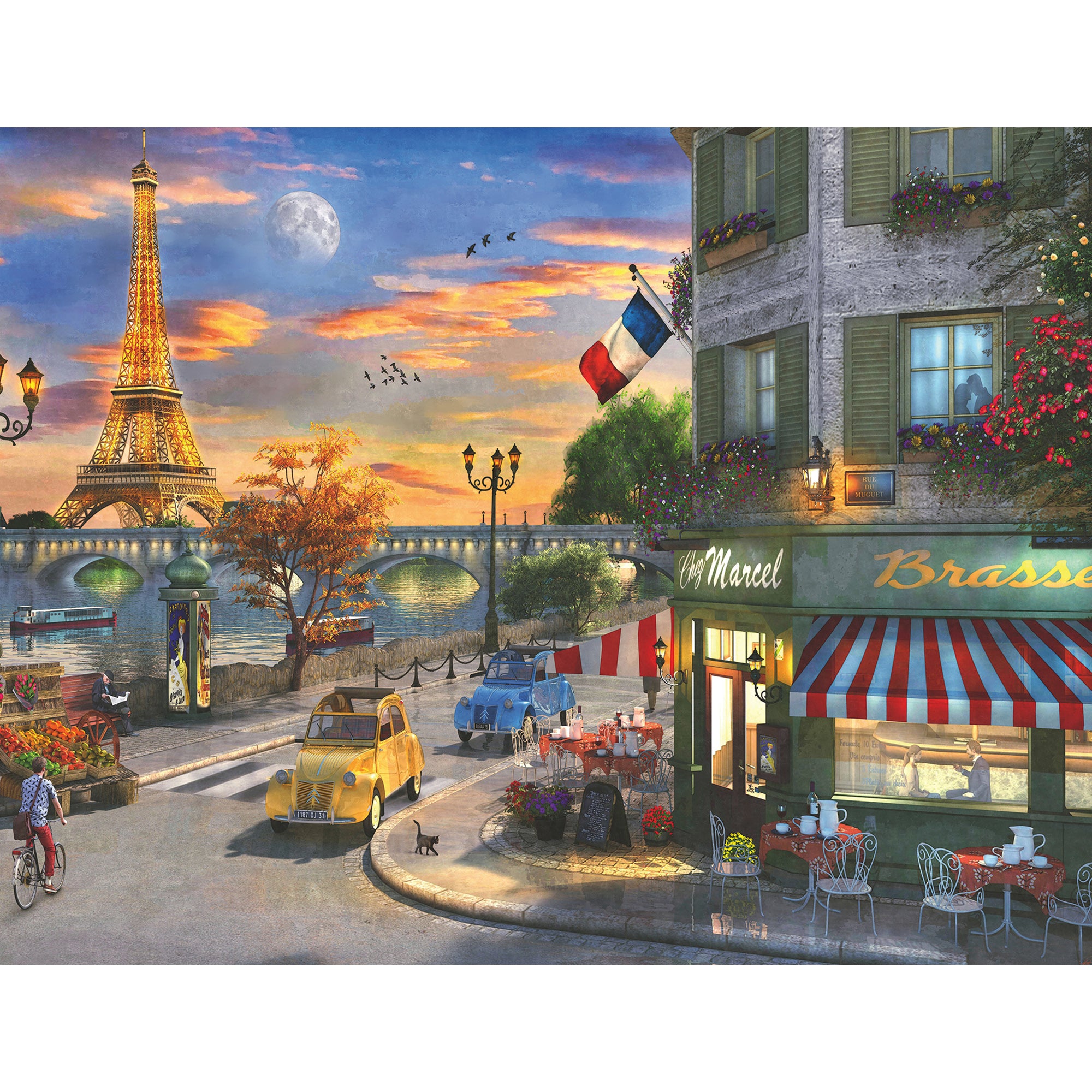 PUZZLE APUS IN PARIS, 2000 PIESE - RAVENSBURGER (RVSPA16716) - Libelula Vesela - Jucarii