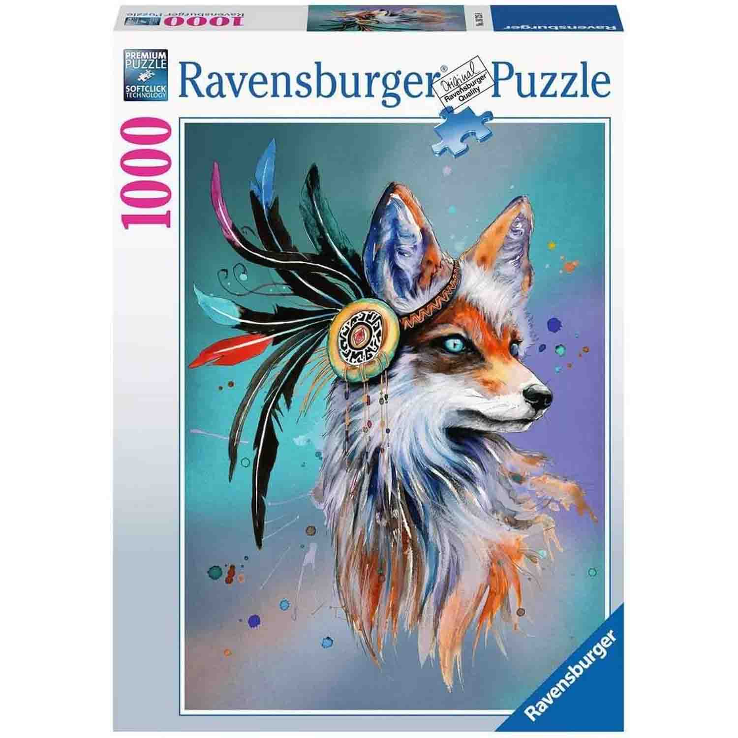 PUZZLE VULPE, 1000 PIESE - RAVENSBURGER (RVSPA16725) - Libelula Vesela - Jucarii