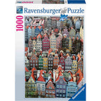 PUZZLE GDANSK POLONIA, 1000 PIESE - RAVENSBURGER (RVSPA16726) - Libelula Vesela - Jucarii