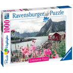 PUZZLE LOFOTEN NORVEGIA, 1000 PIESE - RAVENSBURGER (RVSPA16740) - Libelula Vesela - Jucarii