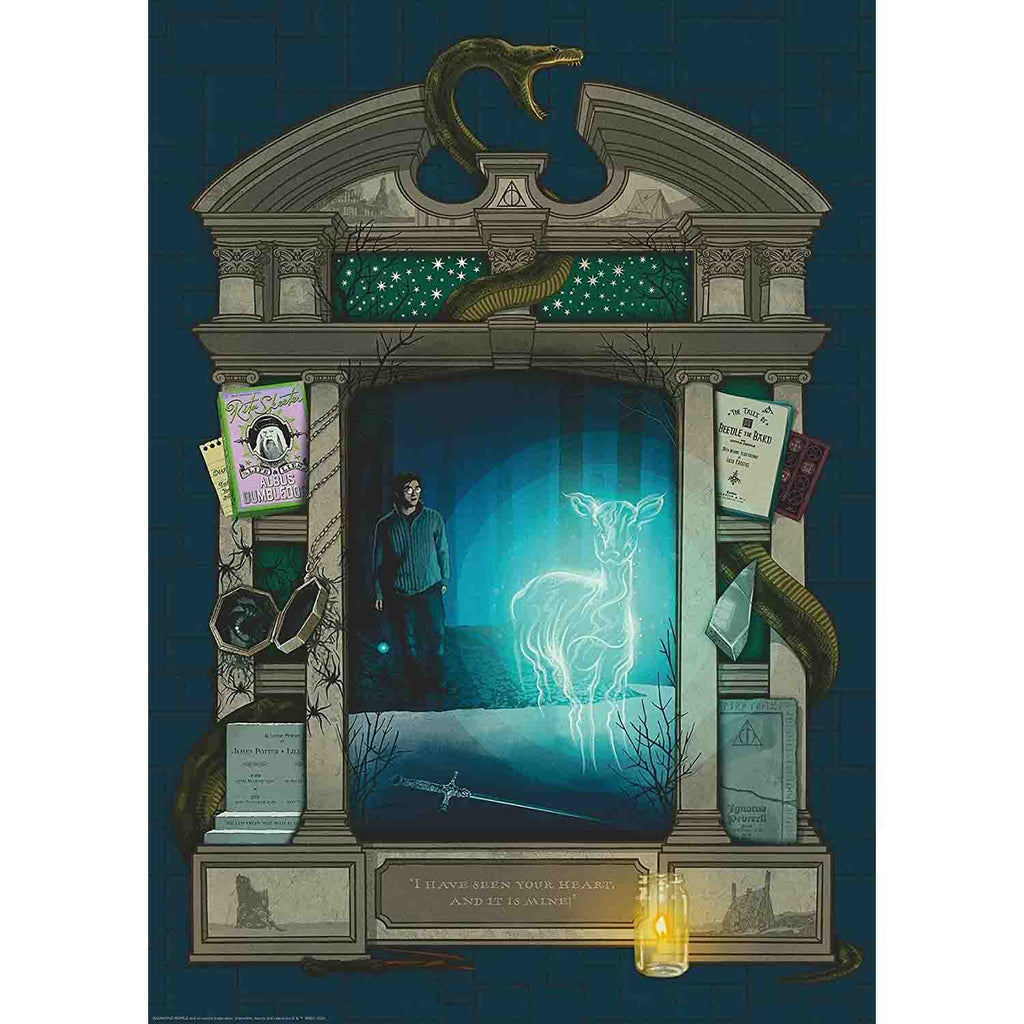 PUZZLE HARRY POTTER SI TALISMANELE MORTII PARTEA 1, 1000 PIESE - RAVENSBURGER (RVSPA16748) - Libelula Vesela - Jucarii