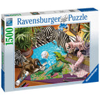 PUZZLE AVENTURA ORIGAMI, 1500 PIESE - RAVENSBURGER (RVSPA16822) - Libelula Vesela - Jucarii