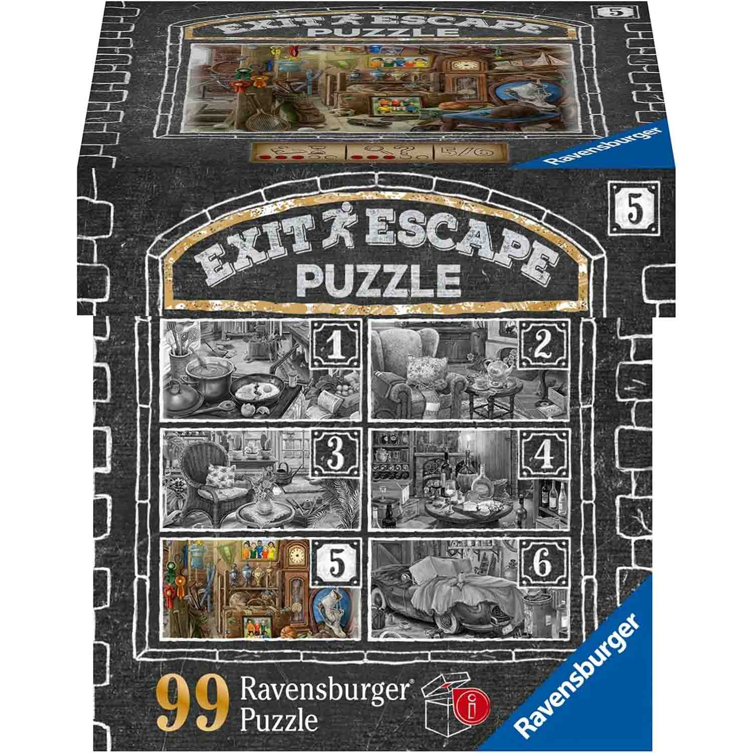 PUZZLE EXIT POD, 99 PIESE - RAVENSBURGER (RVSPA16881) - Libelula Vesela - Jucarii