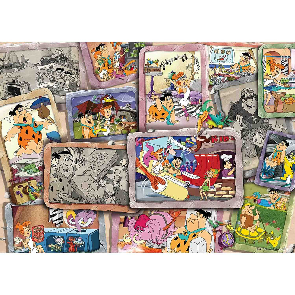 PUZZLE FAMILIA FLINSTONES, 1000 PIESE - RAVENSBURGER (RVSPA16924) - Libelula Vesela - Jucarii