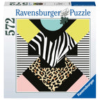 PUZZLE DESIGN GEOMETRIC, 500 PIESE - RAVENSBURGER (RVSPA16930) - Libelula Vesela - Jucarii