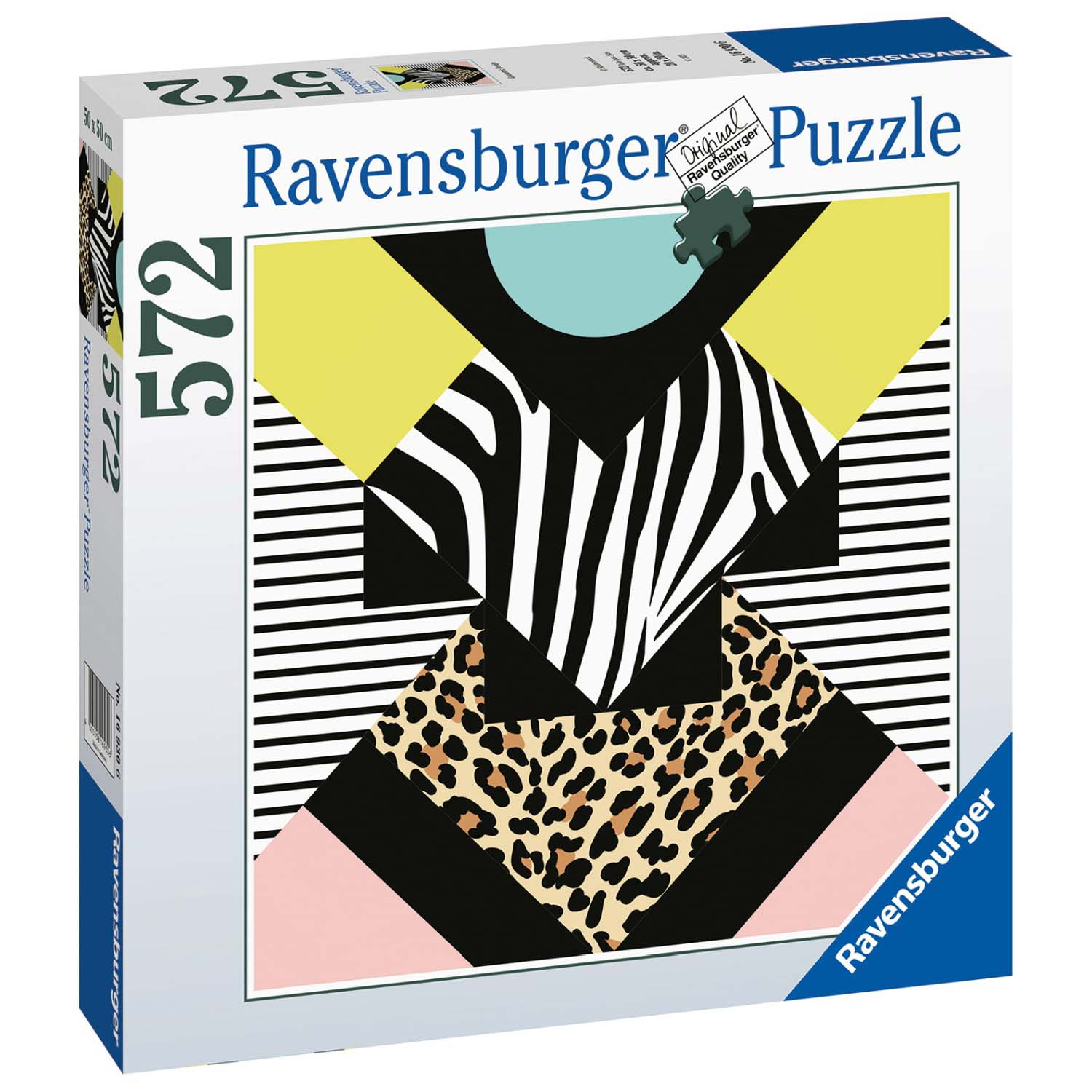 PUZZLE DESIGN GEOMETRIC, 500 PIESE - RAVENSBURGER (RVSPA16930) - Libelula Vesela - Jucarii