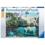 PUZZLE LAMANTINI, 500 PIESE - RAVENSBURGER (RVSPA16943) - Libelula Vesela - Jucarii
