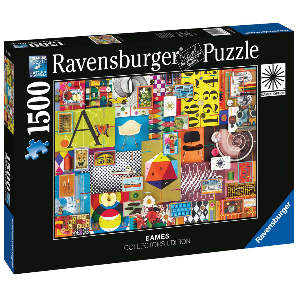 PUZZLE EAMES HOUSE OF CARDS, 1500 PIESE - RAVENSBURGER (RVSPA16951) - Libelula Vesela - Jucarii