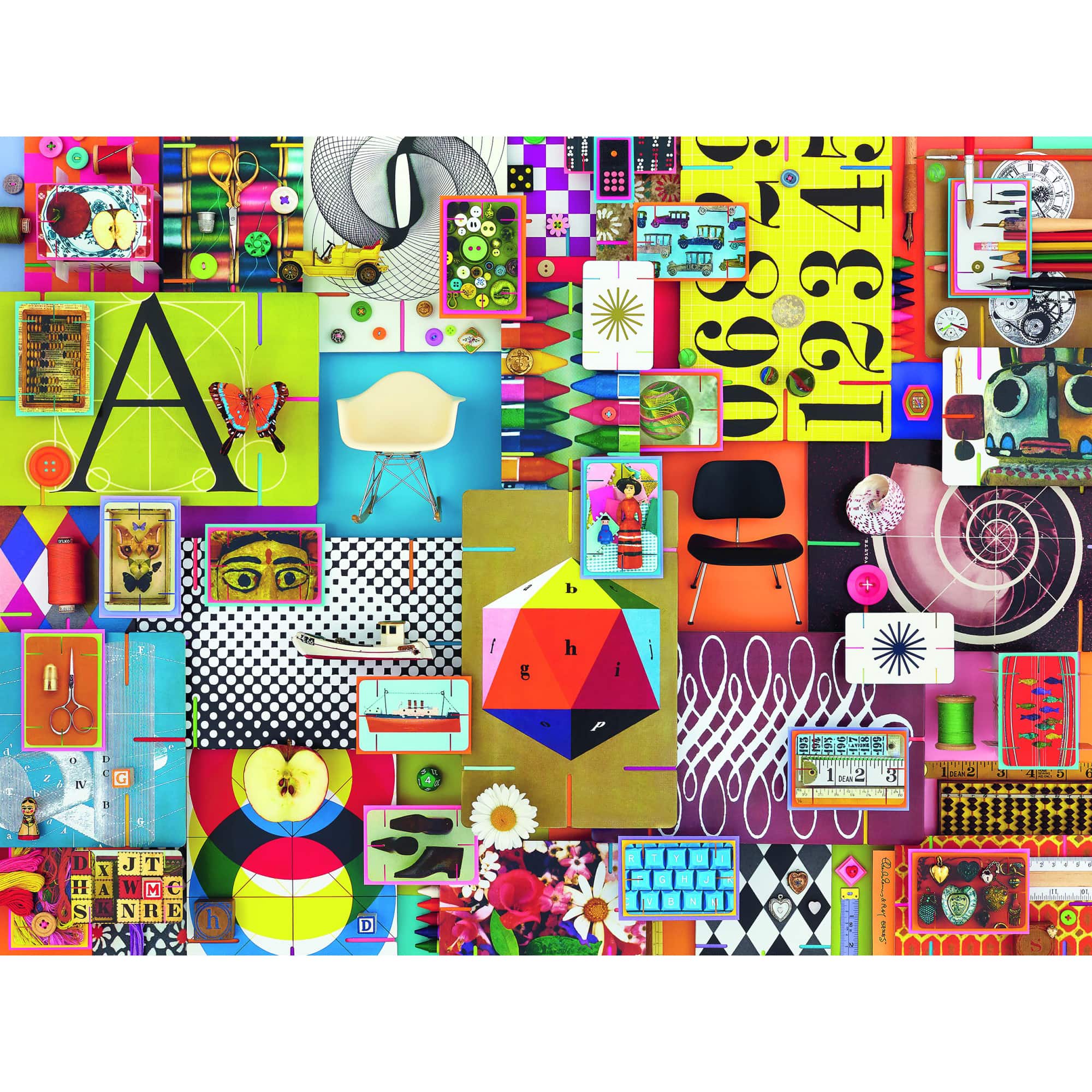 PUZZLE EAMES HOUSE OF CARDS, 1500 PIESE - RAVENSBURGER (RVSPA16951) - Libelula Vesela - Jucarii