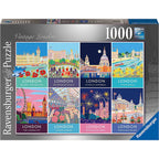PUZZLE LONDRA VINTAGE, 1000 PIESE - RAVENSBURGER (RVSPA16960) - Libelula Vesela - Jucarii