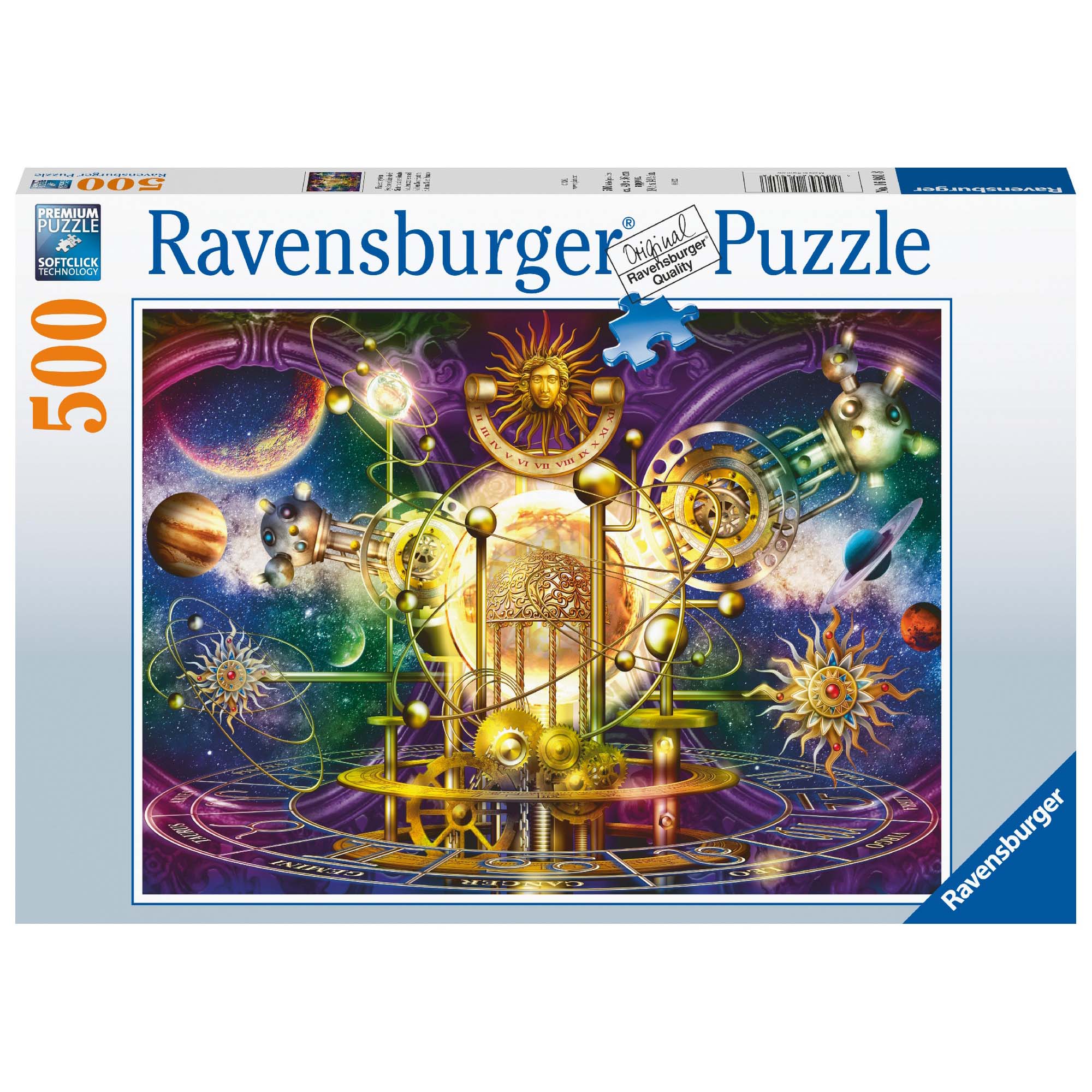 PUZZLE PLANETE, 500 PIESE - RAVENSBURGER (RVSPA16981) - Libelula Vesela - Jucarii