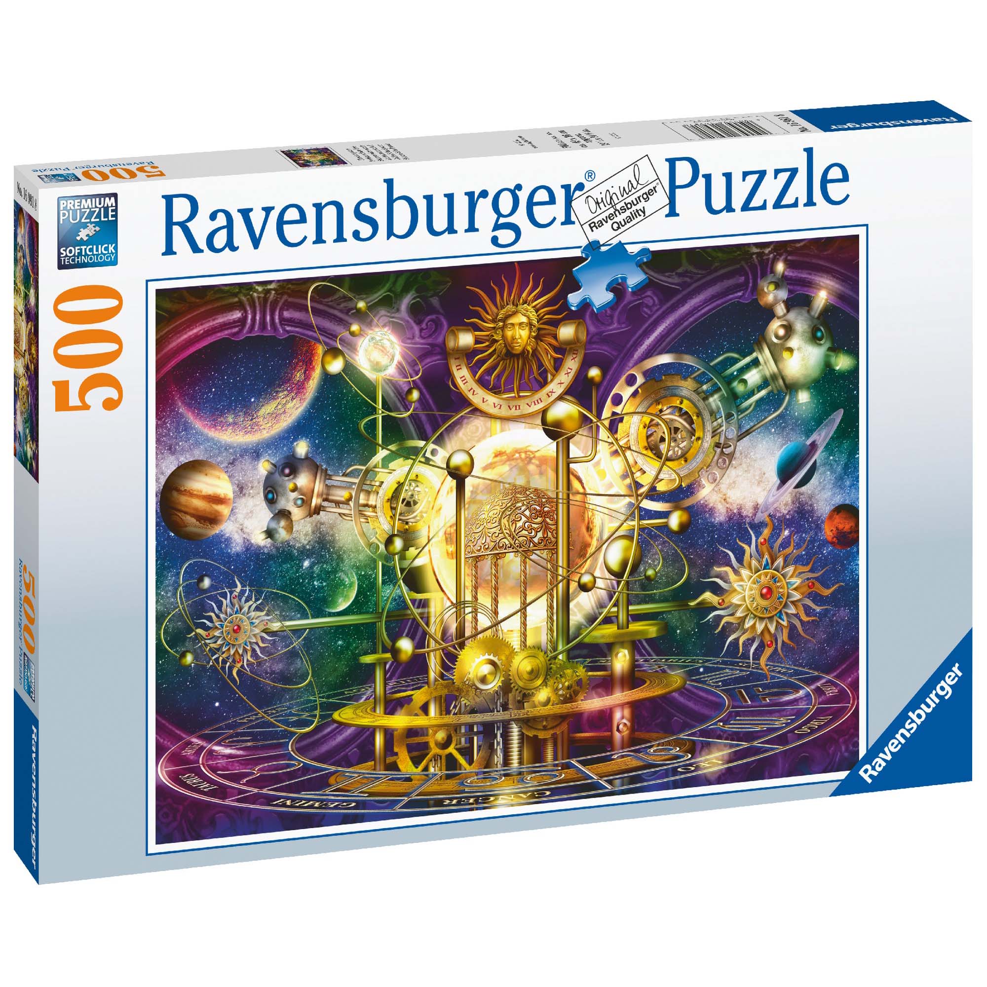PUZZLE PLANETE, 500 PIESE - RAVENSBURGER (RVSPA16981) - Libelula Vesela - Jucarii