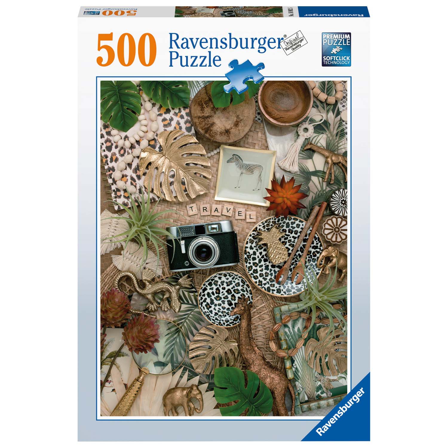 PUZZLE COLAJ, 500 PIESE - RAVENSBURGER (RVSPA16982) - Libelula Vesela - Jucarii
