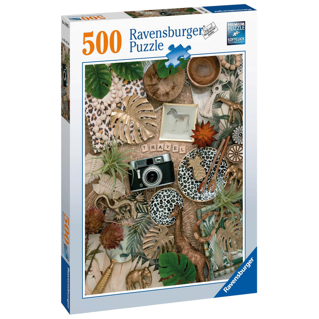 PUZZLE COLAJ, 500 PIESE - RAVENSBURGER (RVSPA16982) - Libelula Vesela - Jucarii