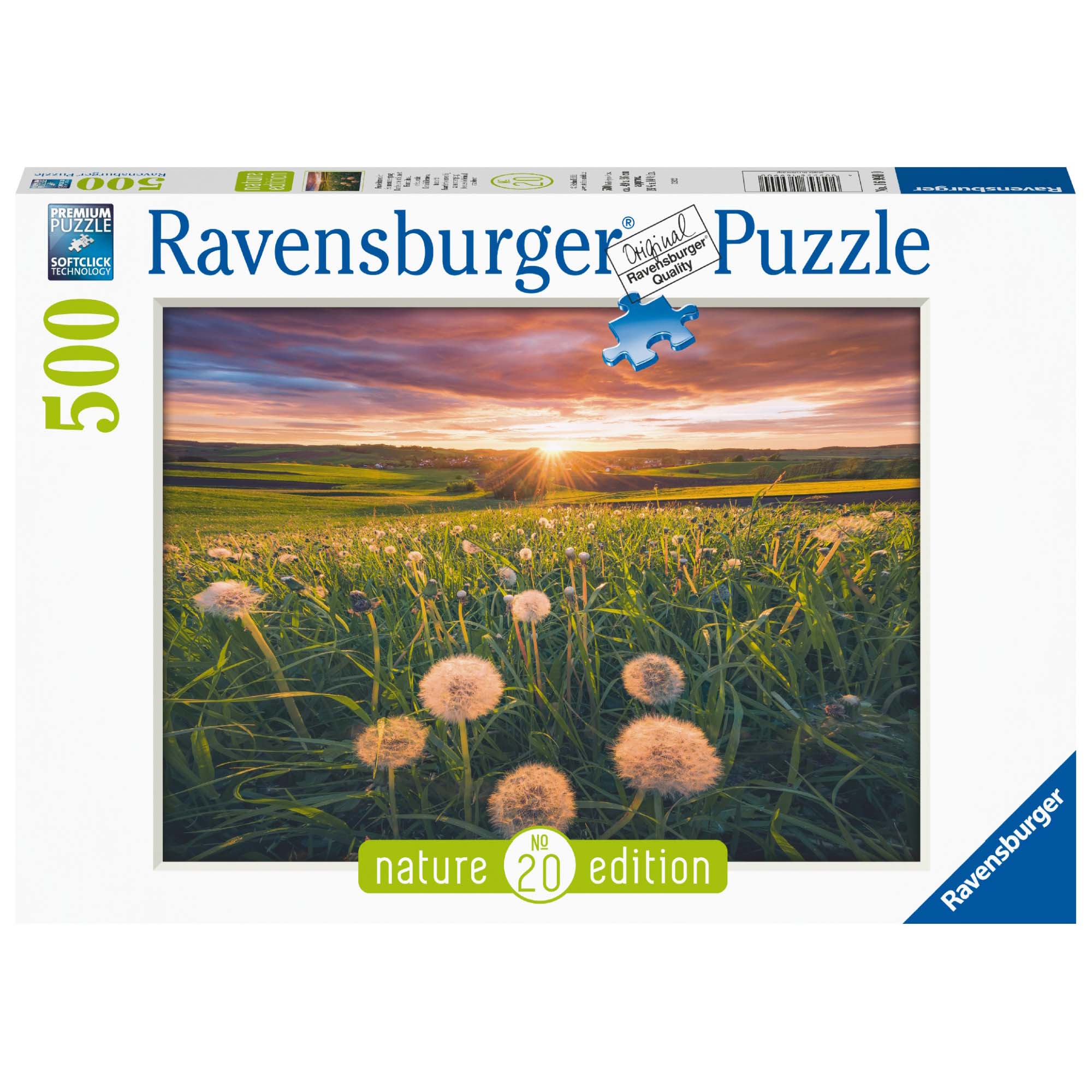 PUZZLE PAPADII LA APUS, 500 PIESE - RAVENSBURGER (RVSPA16990) - Libelula Vesela - Jucarii