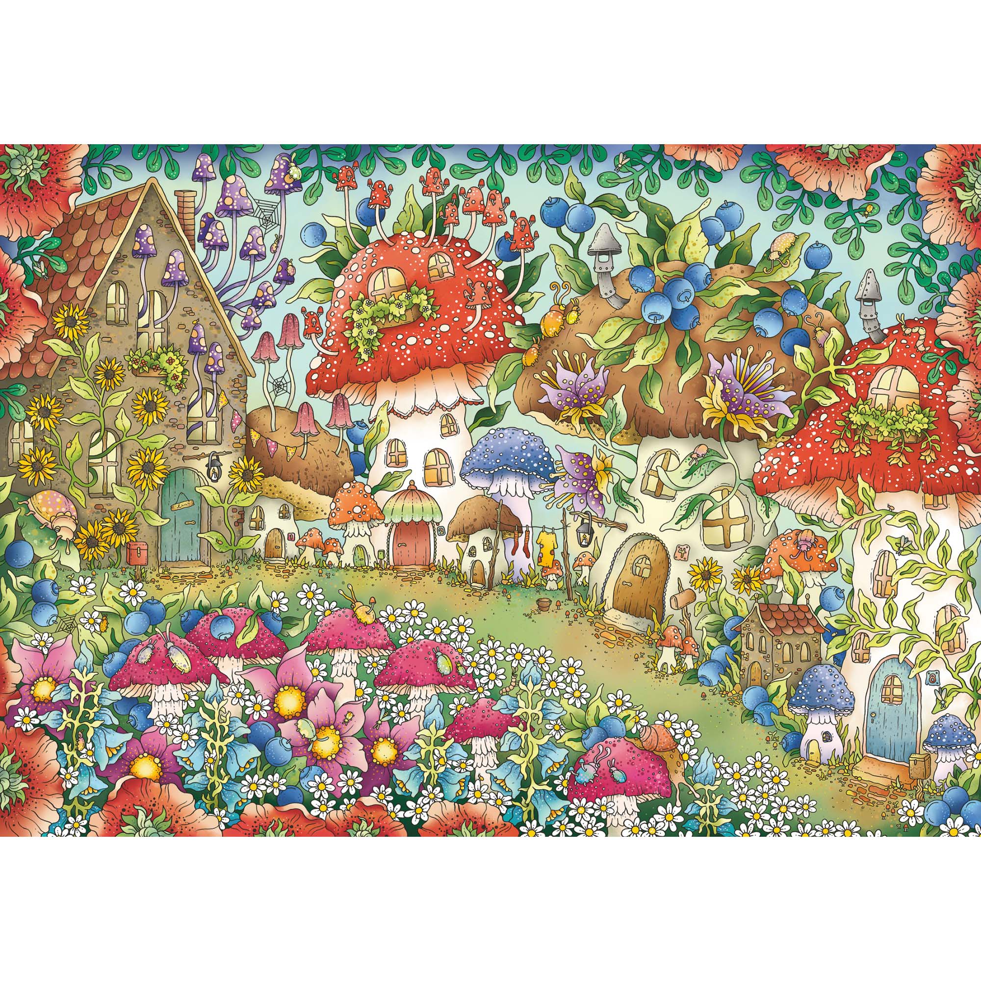 PUZZLE HANNA KARLZON, 1000 PIESE - RAVENSBURGER (RVSPA16997) - Libelula Vesela - Jucarii