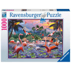 PUZZLE FLAMINGO, 1000 PIESE - RAVENSBURGER (RVSPA17082) - Libelula Vesela - Jucarii