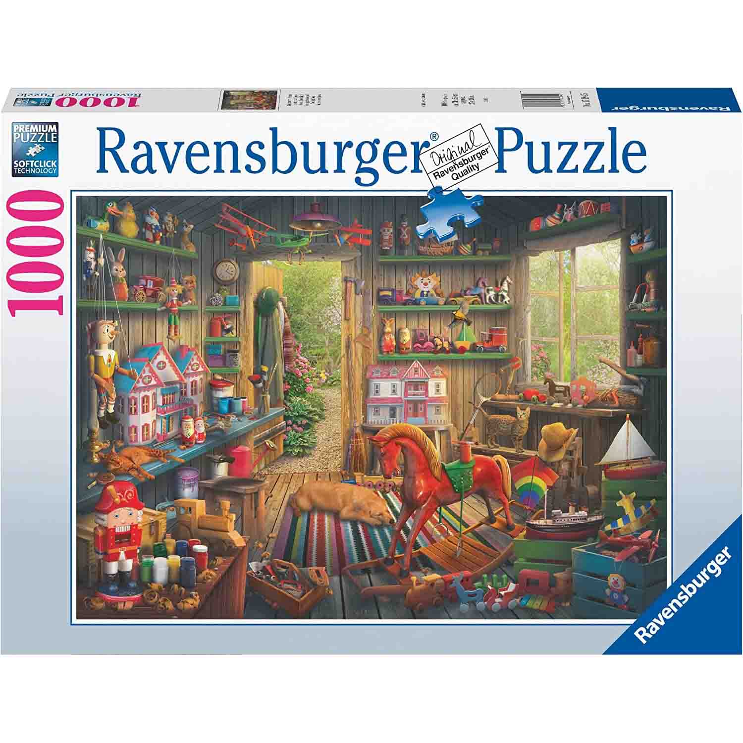 PUZZLE INCAPERE CU JUCARII, 1000 PIESE - RAVENSBURGER (RVSPA17084) - Libelula Vesela - Jucarii