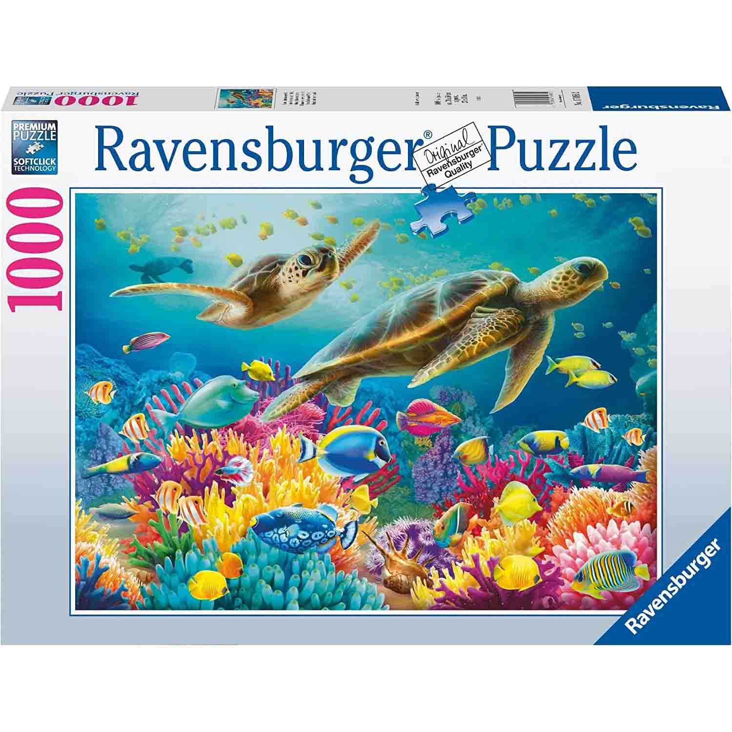 PUZZLE LUMEA SUBACVATICA, 1000 PIESE - RAVENSBURGER (RVSPA17085) - Libelula Vesela - Jucarii