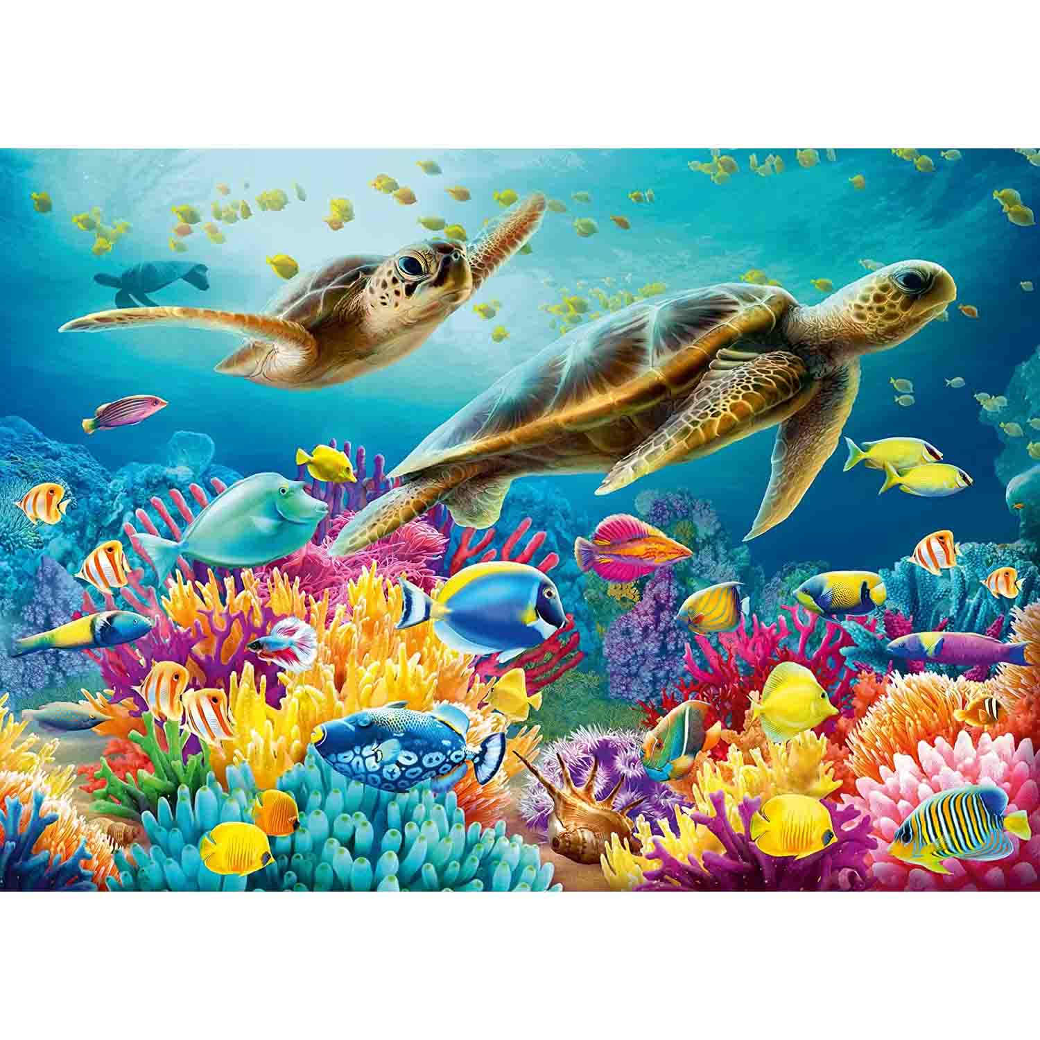 PUZZLE LUMEA SUBACVATICA, 1000 PIESE - RAVENSBURGER (RVSPA17085) - Libelula Vesela - Jucarii