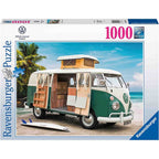 PUZZLE DUBA VOLKSWAGEN T1, 1000 PIESE - RAVENSBURGER (RVSPA17087) - Libelula Vesela - Jucarii