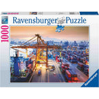 PUZZLE PORTUL DIN HAMBURG, 1000 PIESE - RAVENSBURGER (RVSPA17091) - Libelula Vesela - Jucarii