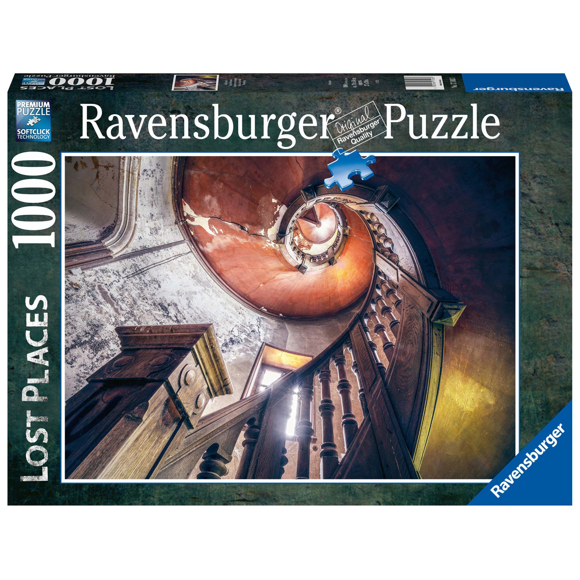 PUZZLE SCARA IN SPIRALA, 1000 PIESE - RAVENSBURGER (RVSPA17103) - Libelula Vesela - Jucarii