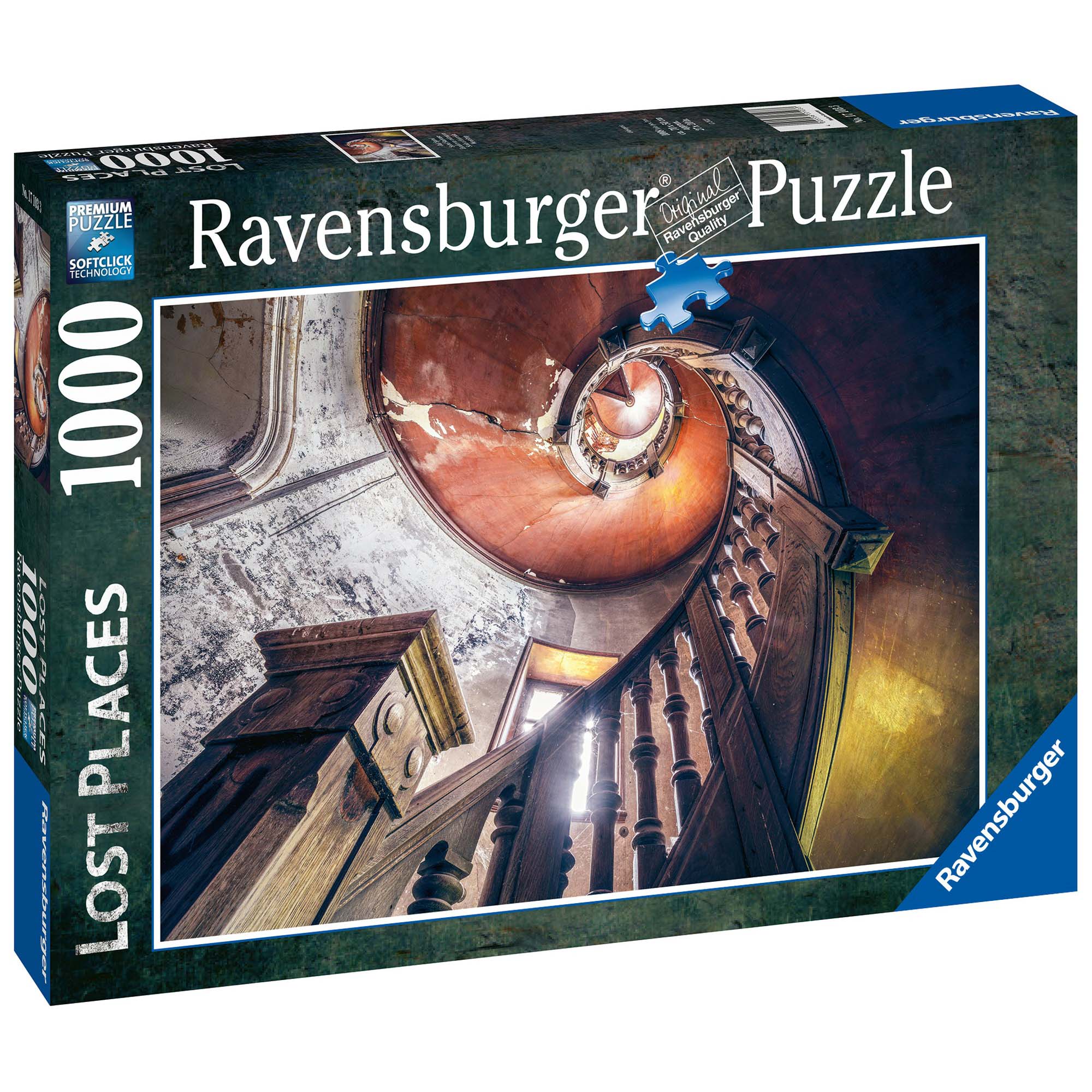 PUZZLE SCARA IN SPIRALA, 1000 PIESE - RAVENSBURGER (RVSPA17103) - Libelula Vesela - Jucarii