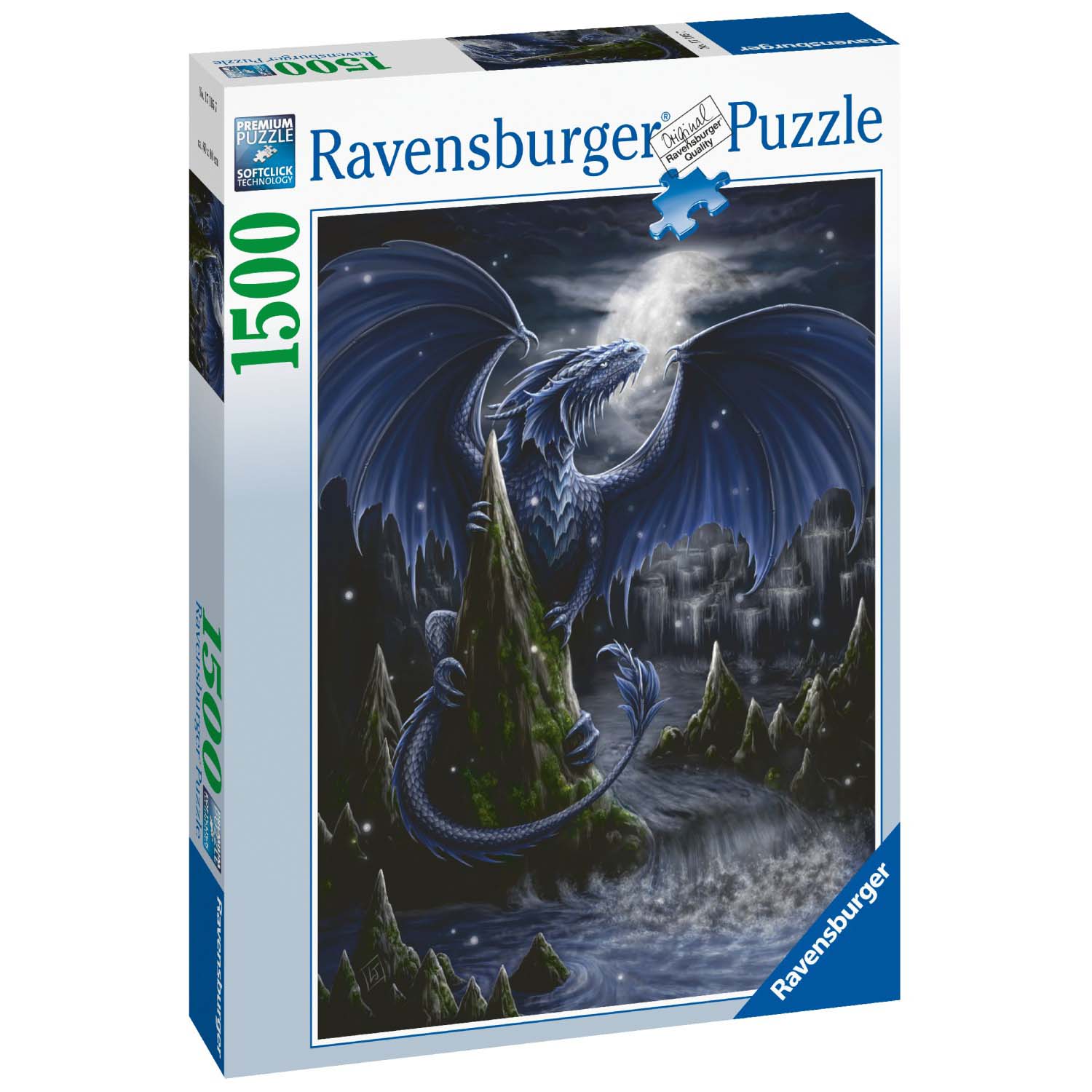 PUZZLE DRAGONUL NEGRU, 1500 PIESE - RAVENSBURGER (RVSPA17105) - Libelula Vesela - Jucarii