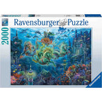 PUZZLE LUMEA DE SUB APE, 2000 PIESE - RAVENSBURGER (RVSPA17115) - Libelula Vesela - Jucarii