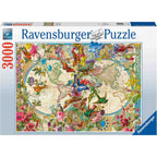 PUZZLE HARTA LUMII CU FAUNA SI FLORA, 3000 PIESE - RAVENSBURGER (RVSPA17117) - Libelula Vesela - Jucarii