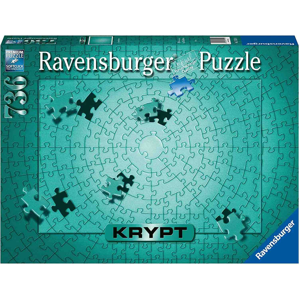 PUZZLE KRYPT METALIC, 736 PIESE - RAVENSBURGER (RVSPA17151) - Libelula Vesela - Jucarii