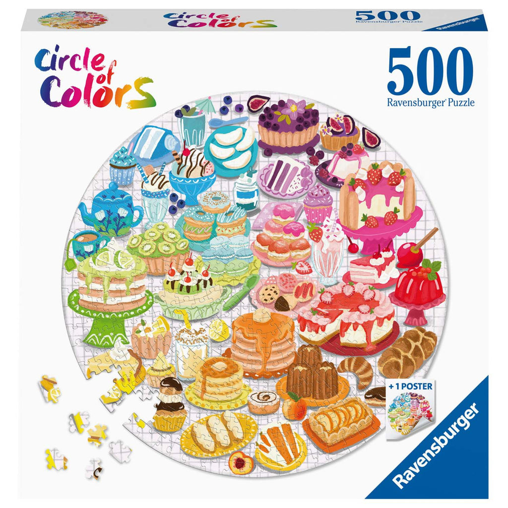 PUZZLE CERC DESERT, 500 PIESE - RAVENSBURGER (RVSPA17171) - Libelula Vesela - Jucarii