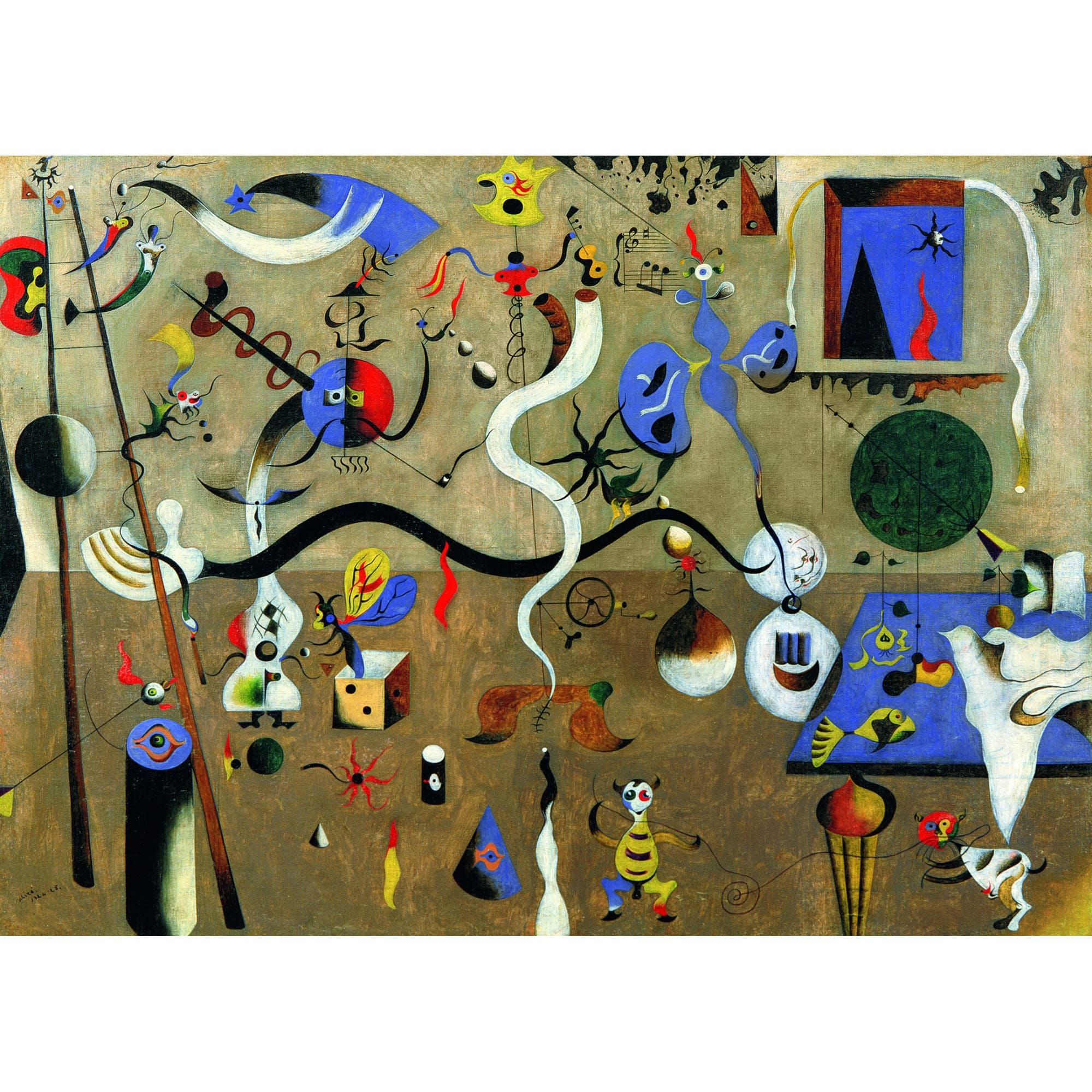 PUZZLE MIRÓ, 1000 PIESE - RAVENSBURGER (RVSPA17178) - Libelula Vesela - Jucarii