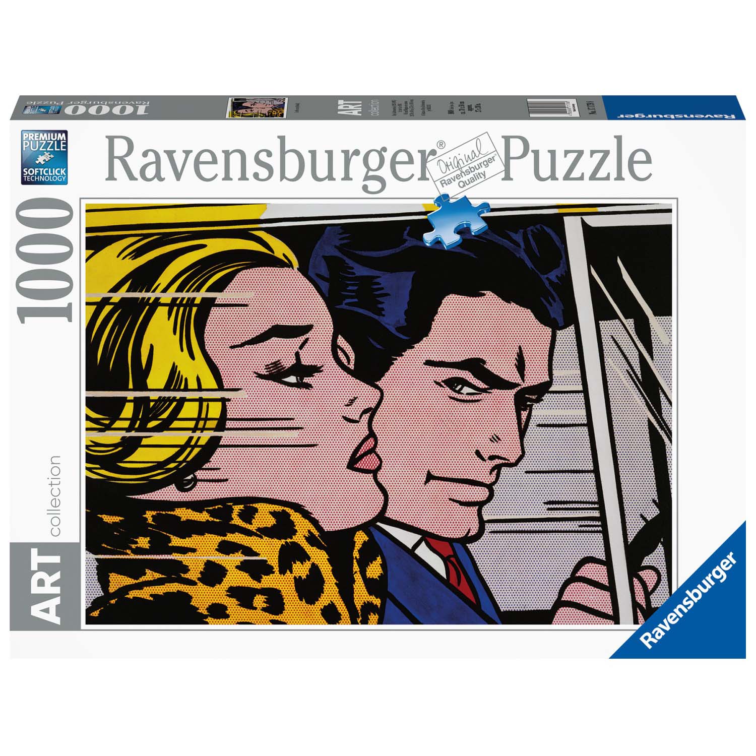 PUZZLE ROY LICHTENSTEIN, 1000 PIESE - RAVENSBURGER (RVSPA17179) - Libelula Vesela - Jucarii