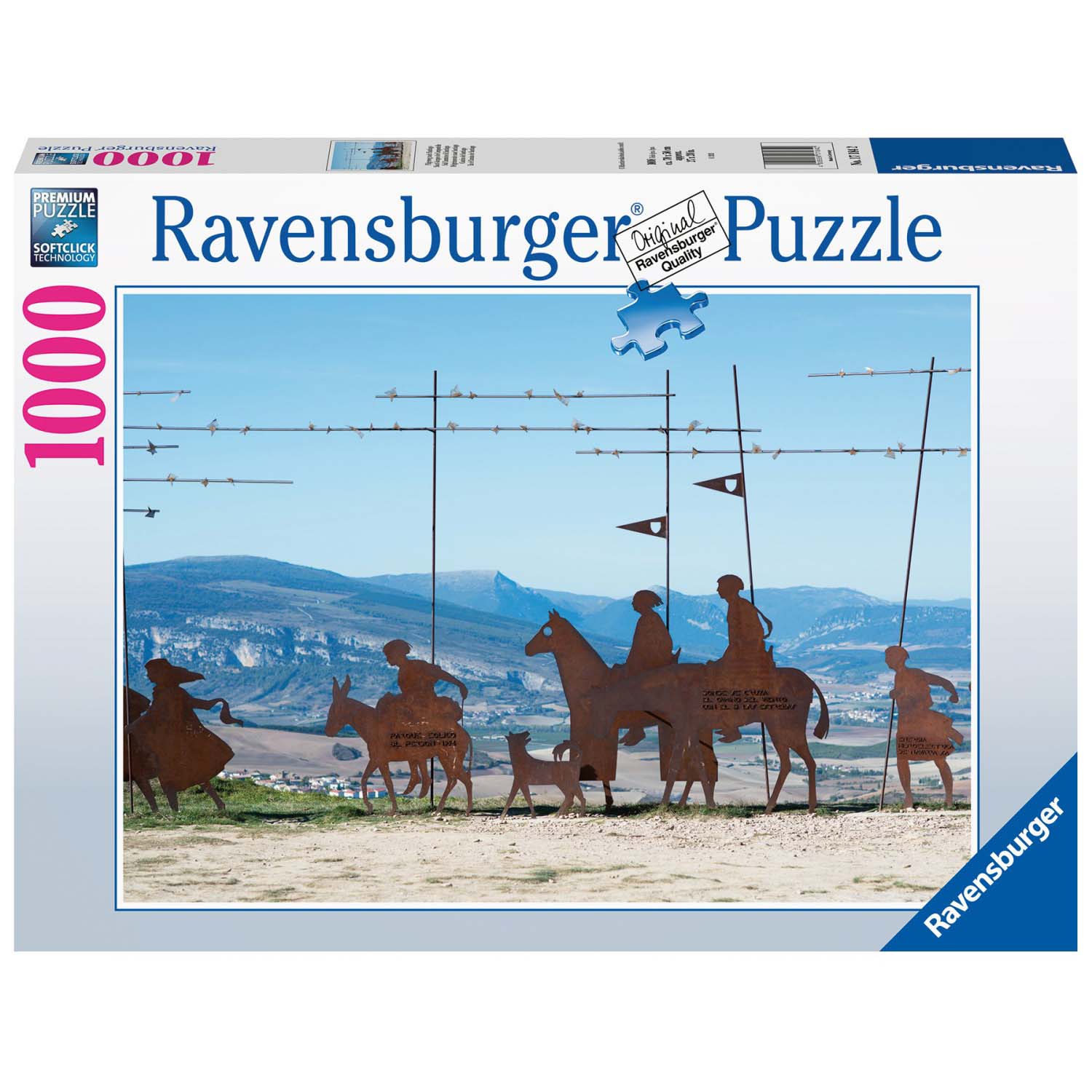 PUZZLE DRUMUL SFANTULUI IACOB, 1000 PIESE - RAVENSBURGER (RVSPA17184) - Libelula Vesela - Jucarii