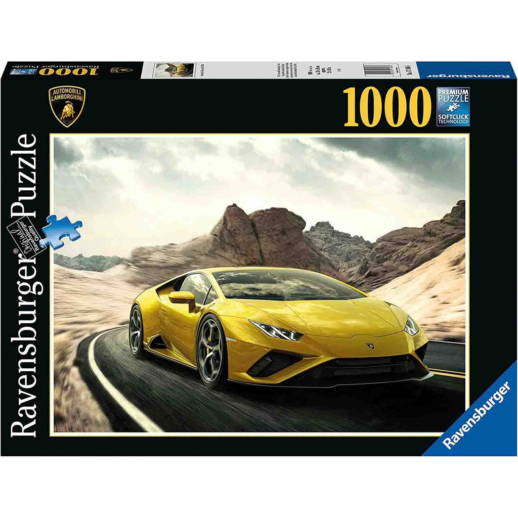 PUZZLE LAMBORGHINI HURACÁN, 1000 PIESE - RAVENSBURGER (RVSPA17186) - Libelula Vesela - Jucarii