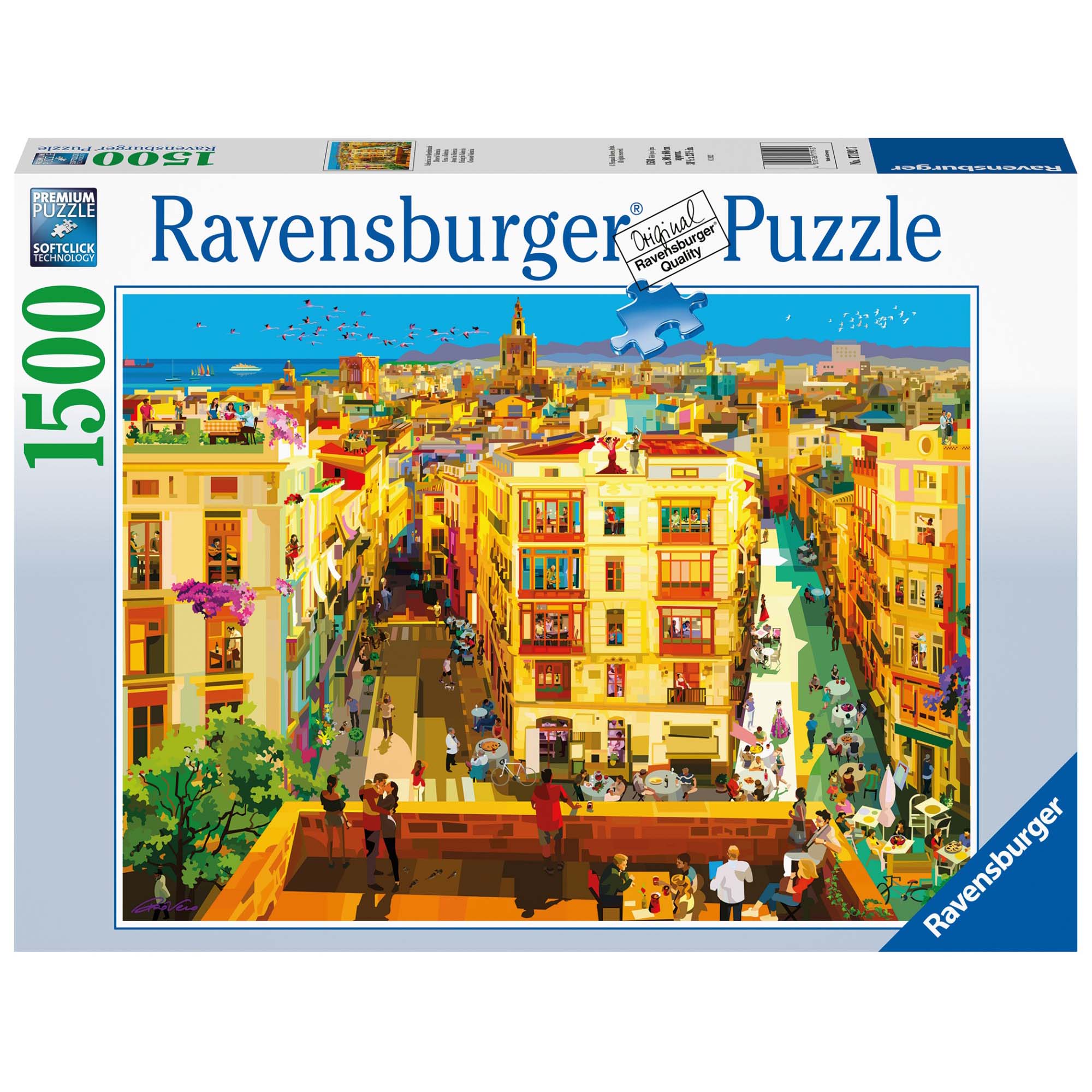 PUZZLE CINA IN VALENCIA, 1500 PIESE - RAVENSBURGER (RVSPA17192) - Libelula Vesela - Jucarii