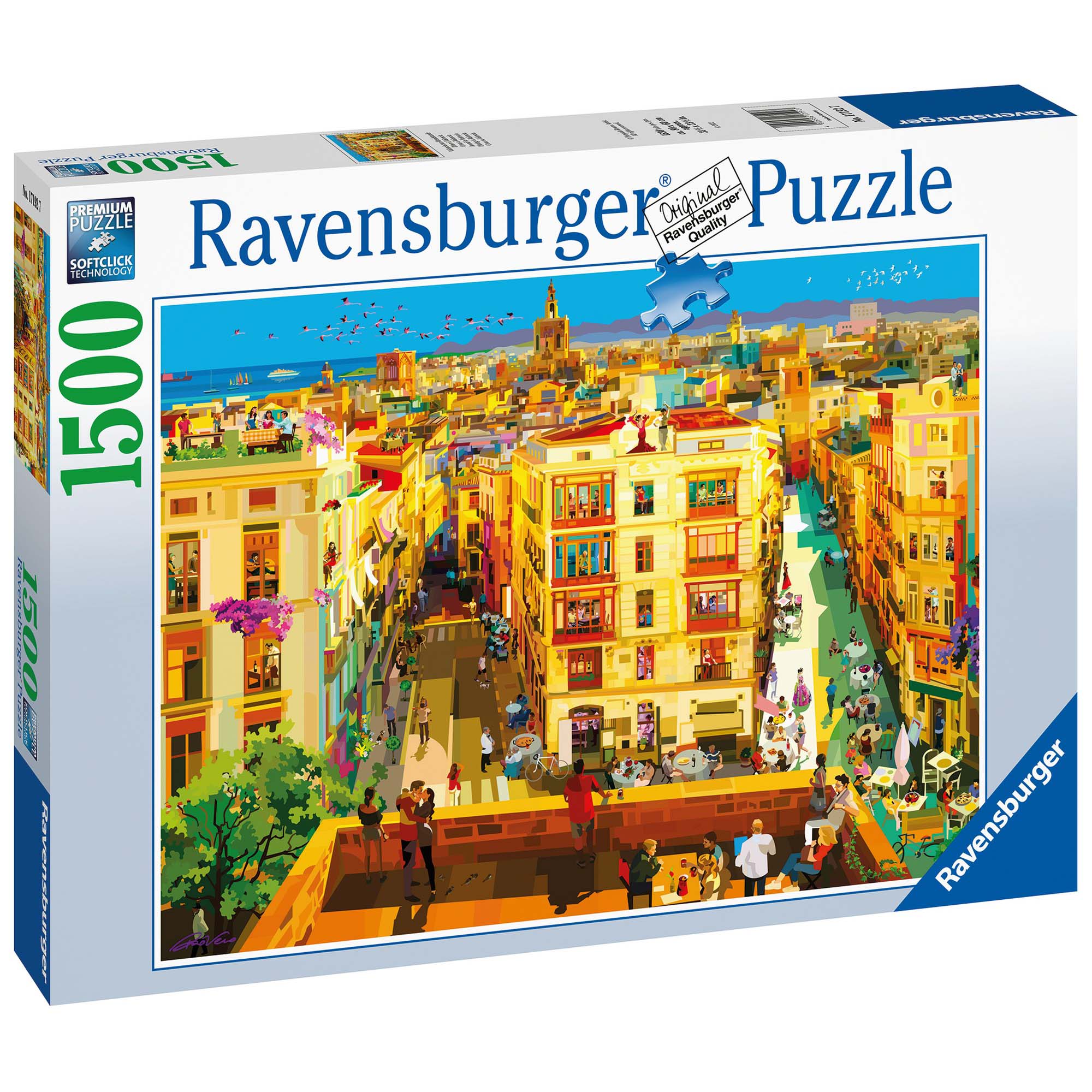 PUZZLE CINA IN VALENCIA, 1500 PIESE - RAVENSBURGER (RVSPA17192) - Libelula Vesela - Jucarii