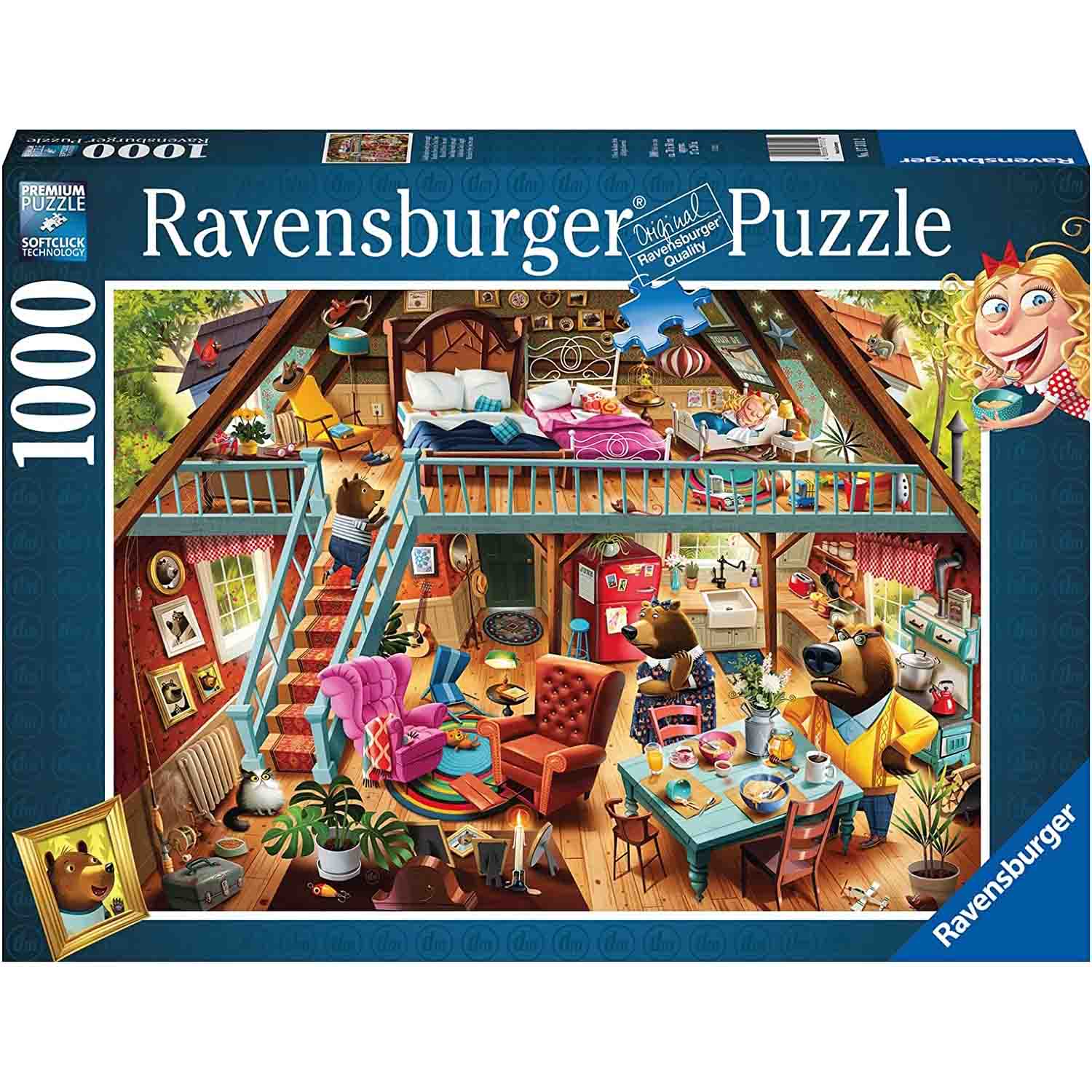 PUZZLE GOLDILOCKS, 1000 PIESE - RAVENSBURGER (RVSPA17311) - Libelula Vesela - Jucarii