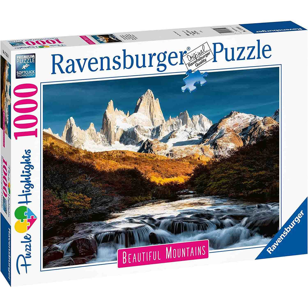 PUZZLE FITZ ROY PATAGONIA, 1000 PIESE - RAVENSBURGER (RVSPA17315) - Libelula Vesela - Jucarii