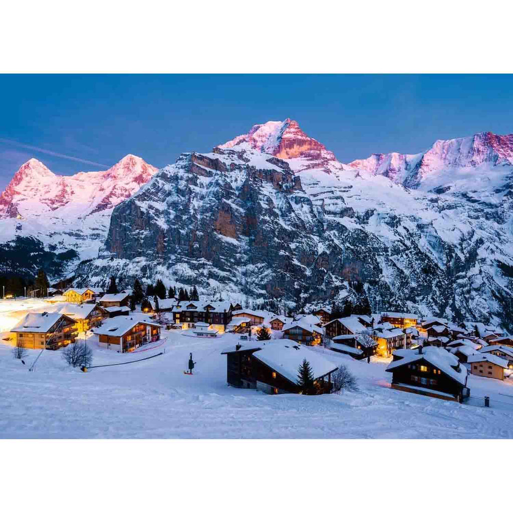 PUZZLE BERNER MÜRREN, 1000 PIESE - RAVENSBURGER (RVSPA17316) - Libelula Vesela - Jucarii