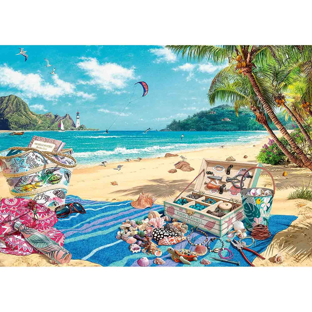 PUZZLE COLECTIONARUL DE SCOICI, 1000 PIESE - RAVENSBURGER (RVSPA17321) - Libelula Vesela - Jucarii
